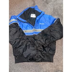 Polaris VTG  Snowmobile Bomber Jacket Men's LARGE Quilted lining Union Made USA